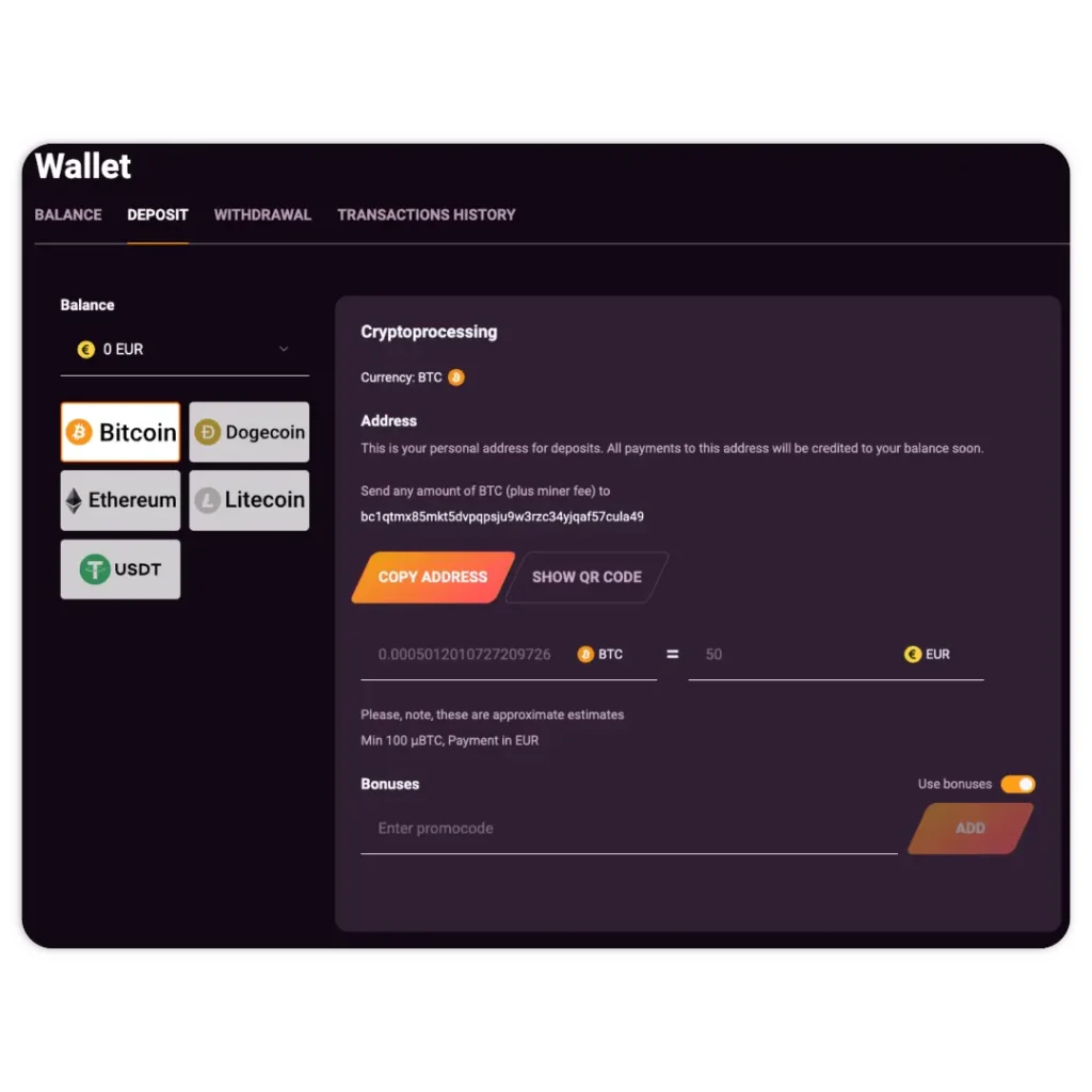 Stortingsproces - webinterface