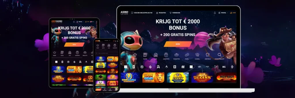 Banner met afbeeldingen van verschillende beschikbare apparaten